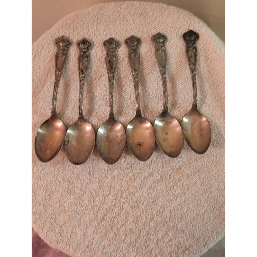 Berkshire Three 1915 Teaspoon Lot of 6 Berkshire Silver Co